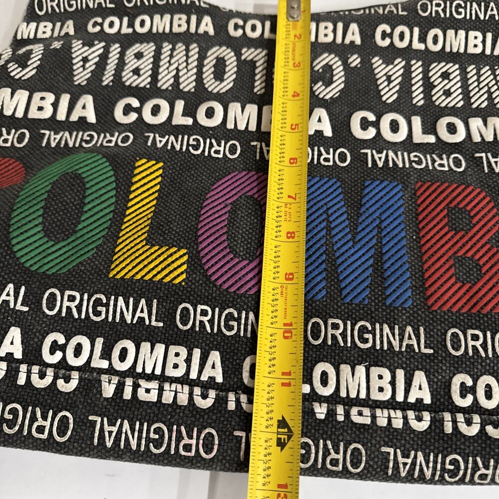 Rare Robin Ruth Bag Original Columbia Black Bag With Colorful Columbia - Picture 16 of 16